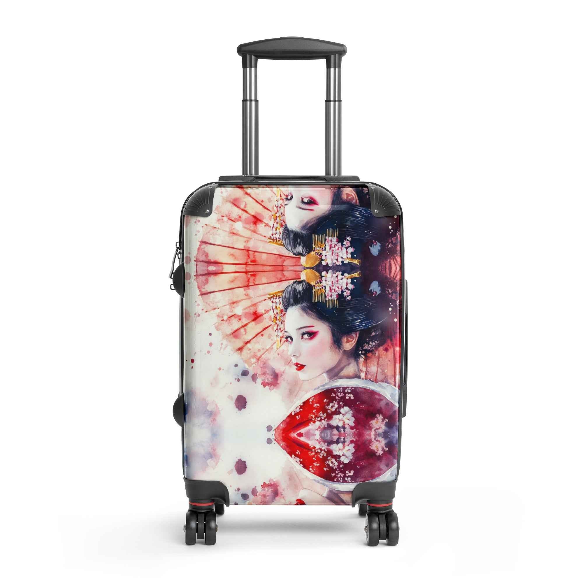 Geisha Reflections Suitcase - Hard-Shell Design by Rosetta Creative Boutique - Rosetta Creative Boutique